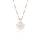 2.46ctw tapering diamond baguette pendant necklace<br>in 18K rose gold; 15mm pendant diameter <span class='visuallyhidden'>Call, text 323-404-2959 for shopping assistance.</span>